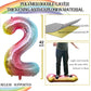 Goer Number 12 Balloons For 12Th Birthday Sweet 12 Party Decorations,42 Inch Jumbo Foil Helium 21 Balloons For 21St Birthday Party Decoration (Rainbow)