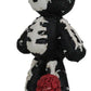 Ebros Day Of The Dead Pinheadz Monster With Voodoo Stitches Figurine Halloween Collectible Statue Fantasy Mythical Beings Undead Apocalypse Horror Icon (Voodie Valentine Rose Skeleton)