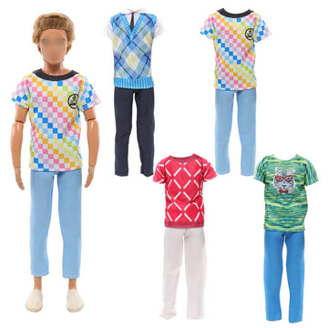 Miunana 20 Pcs Male Doll Clothes And Accessories 5 Suits For 12 Inch Boy Dolls Clothes And 9 Pcs Doll Accessories With 3 Pairs O