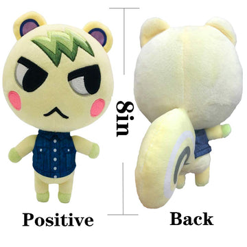 Animal Crossing New Leaf Plush Toy Suitable For Collection, Animal Crossing: New Horizons Stuffed Doll Toy For Boy Girl Christmas Halloween Birthday Gift, 8“ (Marshal)