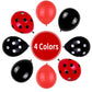 Ladybug Balloons, Red Black Polka Dots Balloons Matte Black And Red Balloons Black And White Polka Dot Latex Balloons For Kids A