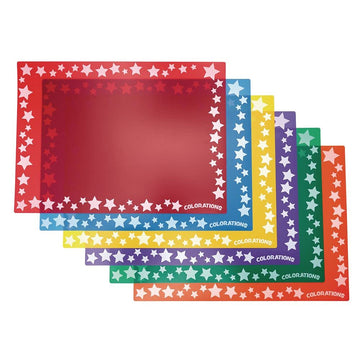 Colorations Flexible, Plastic Mats, Set Of 6, Reusable, Sturdy, Durable, Washable, Multi-Use, Art, Crafts, Painting, Coloring, Kids Activity, Kids Mats, Art Supplies, Classroom, Home, (Model: Tidy)