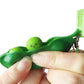 Acerich 6 Pack Edamame Keychain Fidget Toys - Squeeze-a-Bean Puchi Puti Mugen Keyring Pea Keychain Soybean Toys Gift
