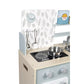 Janod Retro Plume Mint 30    Wooden Kitchen with 5 Accessories and Sound Effects - Ages 3+ - J06608
