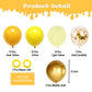 Yellow Gold Confetti Party Balloons, 50Pcs12 Inch Mustard Yellow Balloons Light Yellow Gold Latex Balloons For Birthday Wedding