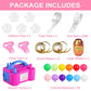Electric Balloon Pump, Portable Dual Nozzle Balloon Blower Inflator With Balloons Tying Tools For Balloon Decoration Weddings Bi