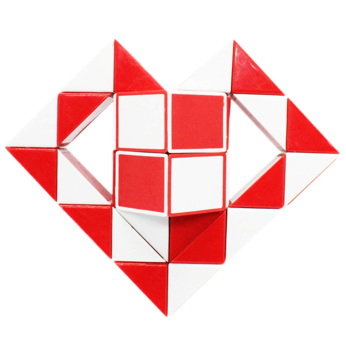 Mipartebo Magic Snake Cube Twist Puzzle 36 Wedges Large Size Twist Fidget Snake Toys Gift Party Favors Game Goodie Bag Fillers For Kids Adults Teens Red