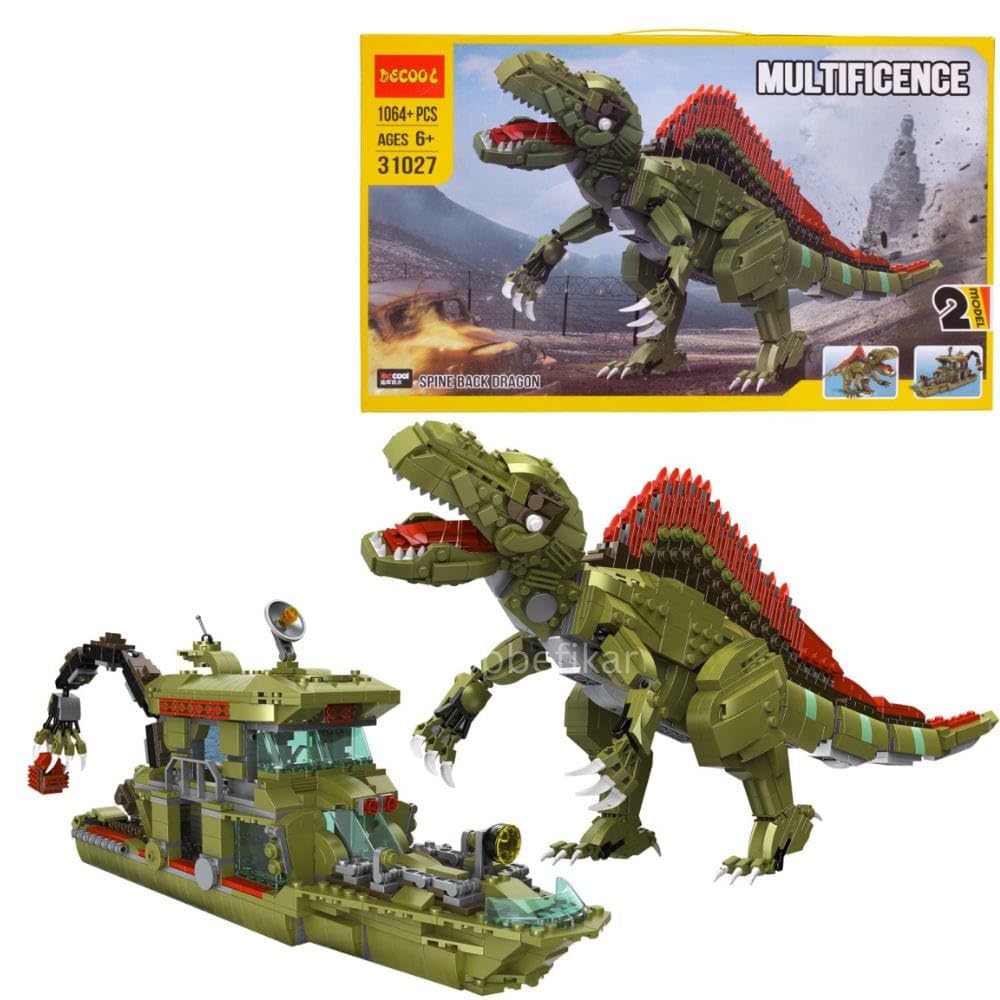 Shopbefikar Multificence Spine Back Dragon Building Bricks Set 1064 Pcs Set (Age 6+)