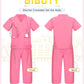 BIBUTY Doctor Costume for Kids Scrubs for Girls Boys, Pretend Play & Dress Up Clothes for Kids, Halloween Costumes for Girls Doc