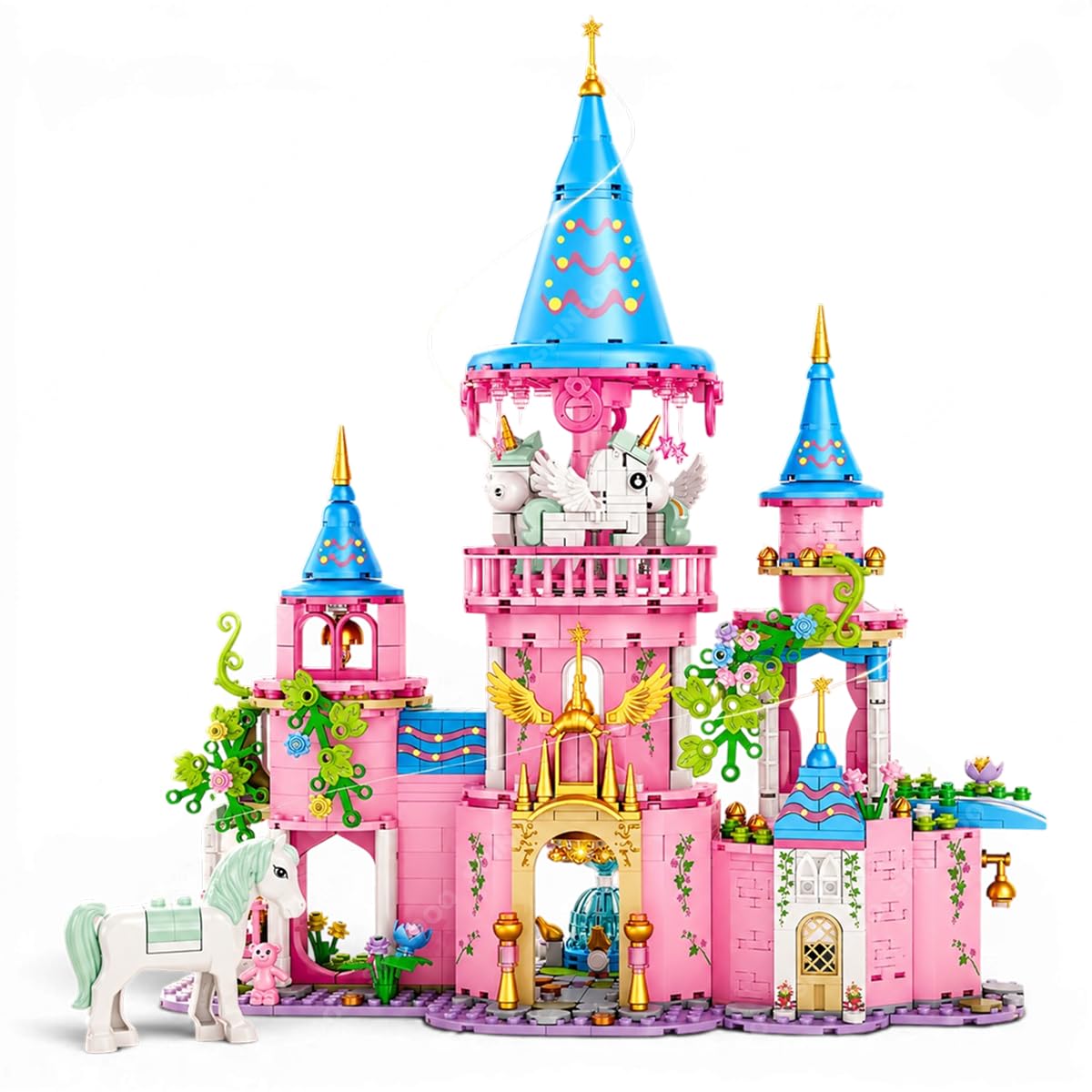Spindoo Girls Building Blocks Toys 974 Pieces Ice Cream Truck Set Toys For Girls 25 Models Pink Building Bricks Stem Toys Valen
