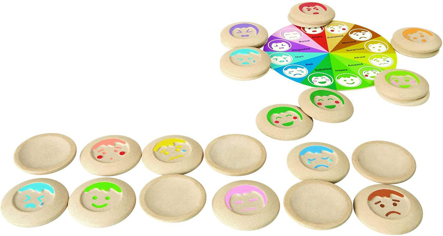 Plantoys My Mood Memo Memory Matching Game (5656)| Sustainably Made From Rubberwood And Non-Toxic Paints And Dyes