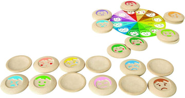 Plantoys My Mood Memo Memory Matching Game (5656)| Sustainably Made From Rubberwood And Non-Toxic Paints And Dyes
