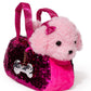 Little Jupiter Plush Pet Set - 11" Pink Labradoodle with Purse & Reversible Sequins - Stuffed Animal Toy for Kids Ages 4-7