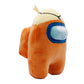Just Toys LLC Among Us 6" Plush Toy - Orange with Bandages, Polyester Material, Multi-Color