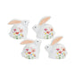 Melrose 85375 Floral Bunny Figurine, Set of 2, 6.25-inch Height, Terra Cotta
