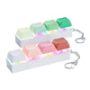 mintcaps Keyboard Fidget Toy - 2PCS Keyboard Clicker with LED Light Fidget Keyboard Keychain Fidget Toy Stress Relief Keyboard Fidget Clicker