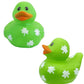 St. Patrick's Rubber Duck Toy Duckies Shamrock designfor Kids, Bath Birthday Gifts Baby Showers Summer Beach and Pool Activity,