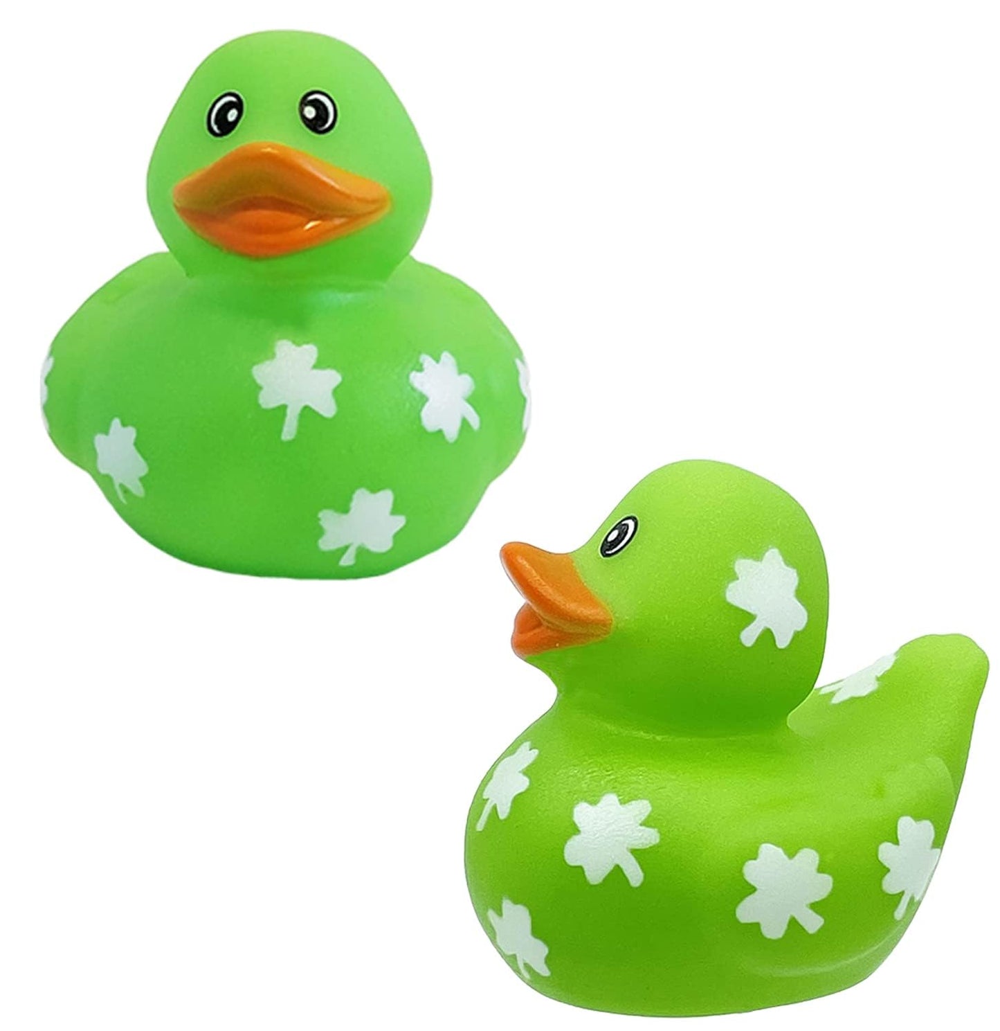 St. Patrick's Rubber Duck Toy Duckies Shamrock designfor Kids, Bath Birthday Gifts Baby Showers Summer Beach and Pool Activity,