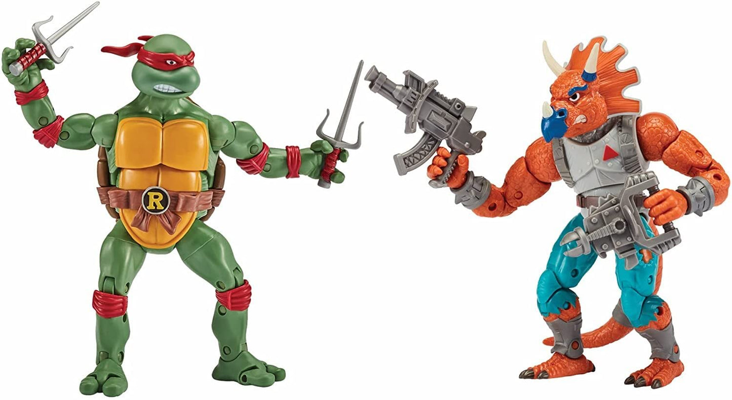 Teenage Mutant Ninja Turtles Raph Vs. Triceraton 2 Pack