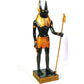 Ptc 11.88 Inch Gold And Black Color Egyptian Anubis Dog Standing Figurine