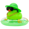 Wonuu Car Accessories Rubber Ducks Dashboard Decorations Rubber Duck Pink Accessories Dashboard Duck Car Decorations Car Ducks For Dashboard Car Duck Car Dashboard Decorations, Bg-Green-Strawhatgreen