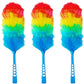 Tockrop 3 Pack Upgrade 19  Rainbow Static Feather Duster with Beandable and Washable Head - More Fibers Bigger Head Less Loss of Fiber-New