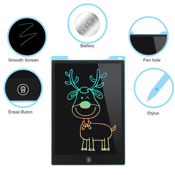 Lcd Writing Tablet 12Inch Kids Toys Learning Drawing Board Birthday Gifts,Toys For 3-6 Years Old Boy Girl,Leyaoyao Drawing Pad &