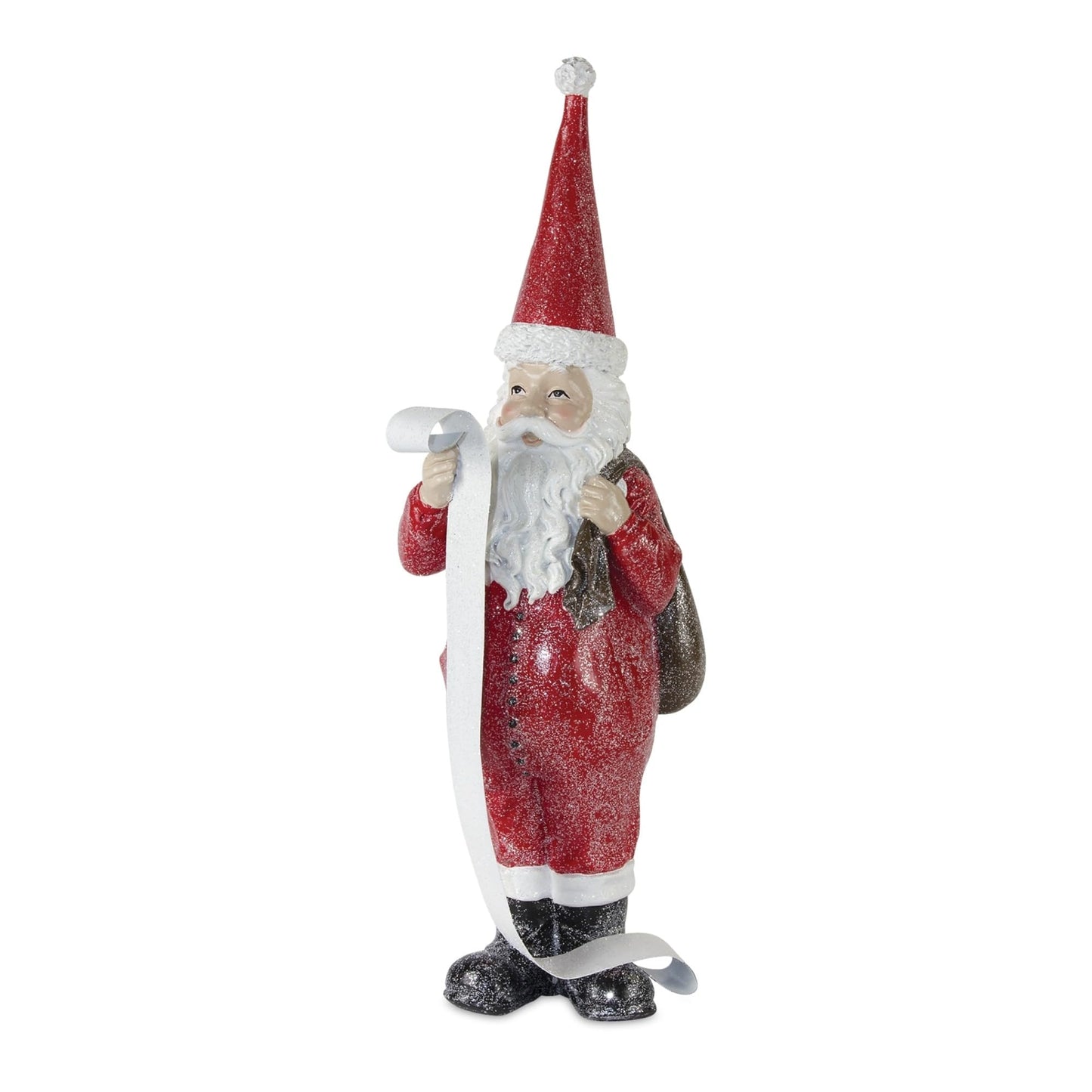 Melrose Santa Christmas Tabletop Figurines, Set of 3, Resin