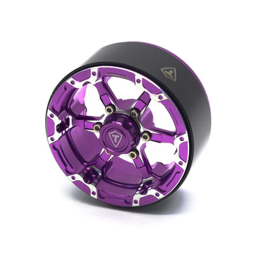 TREAL 1.9 Beadlock Wheels, Six-Spoke Amazing Look,Top-Notch Aluminum Durable 1.9 Crawler Wheels,Heavy Weight Upgrades for 1:10 H