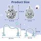 Baby High Chair Suction Toys Teething Chew - Baby Teething Toys Silicone Teethers, Table Toys, Food Grade Silicon For 6 12 18 Mo