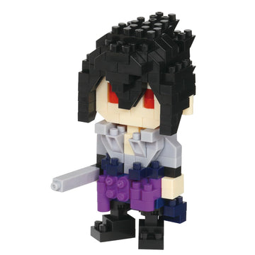 Nanoblock - Naruto Shippuden - Sasuke Uchiha, Nanoblock Character Collection Series Building Kit 200 Pcs