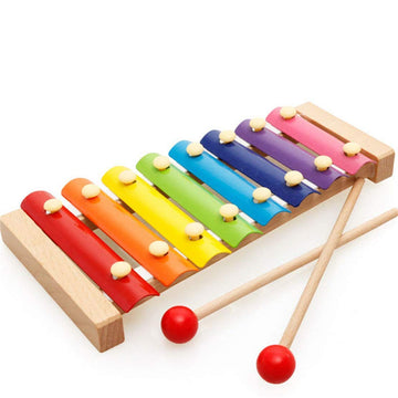Qwick Click Wooden Beautiful Xylophone Musical Toy With 8 Notes For Kids