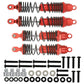 RCAWD Big Bore Shocks For Traxxas Slash 2WD Shocks Parts Full Aluminum Slash Shocks Rustler Stampede Bandit Hoss 110&100mm Dampe