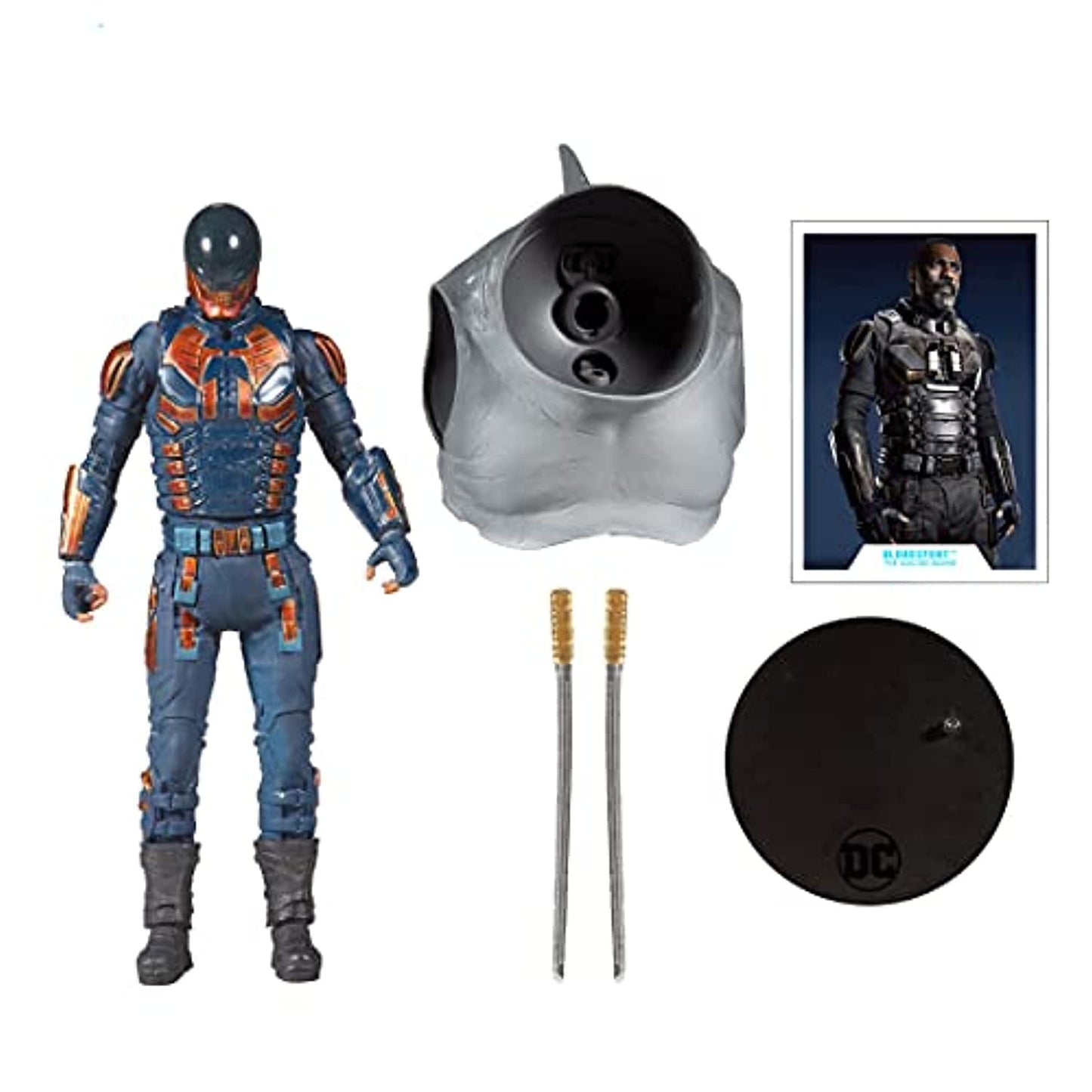 Mcfarlane Toys Dc Multiverse Bloodsport (The Suicide Squad) 7' Action Figure With Build-A King Shark Piece And Accessories