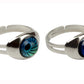 swqfzki Mood Rings 2Pcs Eyes Changing Color Emotion Feeling Finger Ring with Box for Girls Women