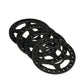 RCLIONS 4pcs Aluminum RC Beadlock Wheel Rim Replacement Ring for 1:10 RC Crawler Car 1.9'' Wheels/Rims(Black)