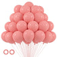 Voircoloria 105Pcs Retro Pink Balloons 12Inch Party Latex Balloons For Boys Girls Birthday Baby Shower Gender Reveal Wedding Sun