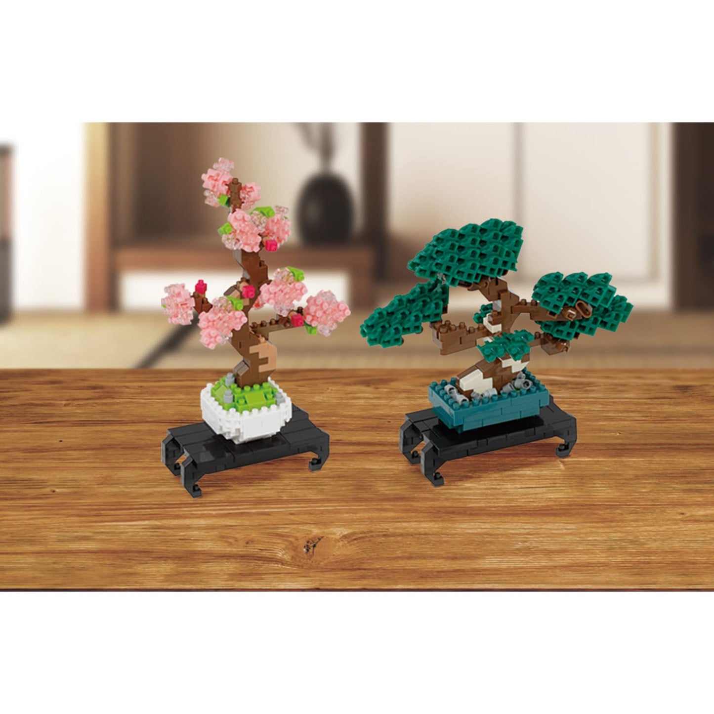 Nanoblock - Culture - Bonsai Pine, Sight To See Series Building Kit