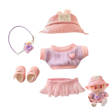 2025 New Clothes for Labubu Outfit, Exquisite Accessories for Labubu,Cute Clothes Set for 17 cm Labubu Accessories (#P)