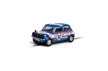 Scalextric Mini 1275Gt - Patrick Motorsport - Richard Longman 1979. Classic Touring., Blue/White