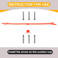 Vxyaaz Large Size Arrow Spinner,Red Arrow Spinner with Suction Cup,Clear Spinners for Classroom(2PCS)