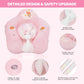 Loowarts Baby Float With Canopy,Infant Pool Float With Safety Seat,Baby Swimming Float & Swim Float & Water Float Upf50+ Uv Prot