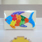 Wooden Fish Animals Montessori Educational PreSchool Puzzle Board Toy For Boys And Girls, Kid Sea Animal Wooden Puzzle Toys For