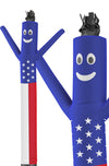 LookOurWay Air Dancers Inflatable Tube Man Attachment - 10 Feet Tall Wacky Waving Inflatable Dancing Tube Guy for Business Promotion (Blower Not Included) - American Flag
