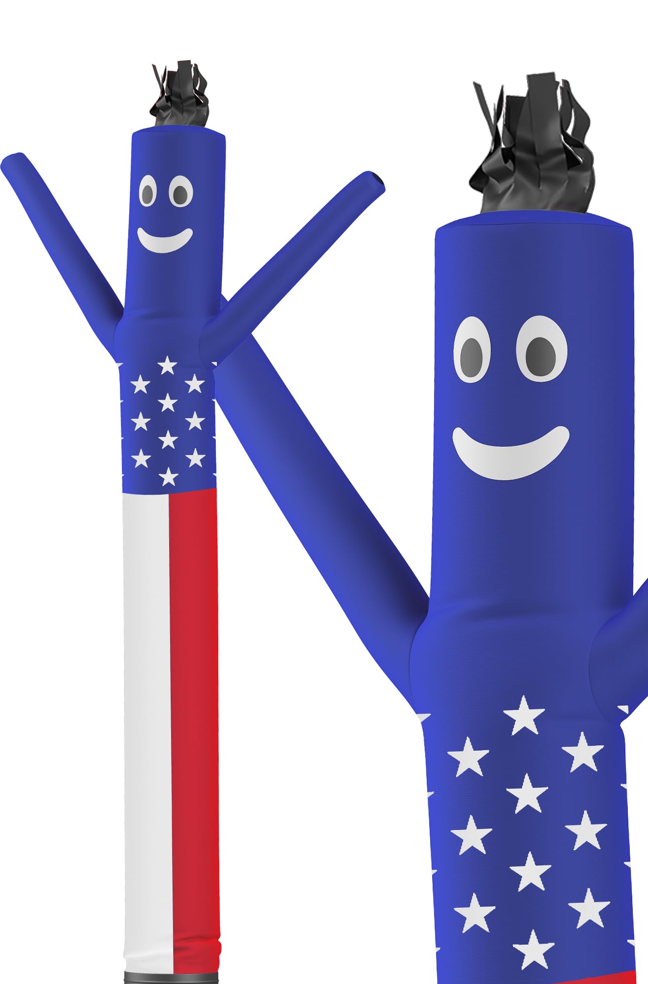 LookOurWay Air Dancers Inflatable Tube Man Attachment - 10 Feet Tall Wacky Waving Inflatable Dancing Tube Guy for Business Promotion (Blower Not Included) - American Flag