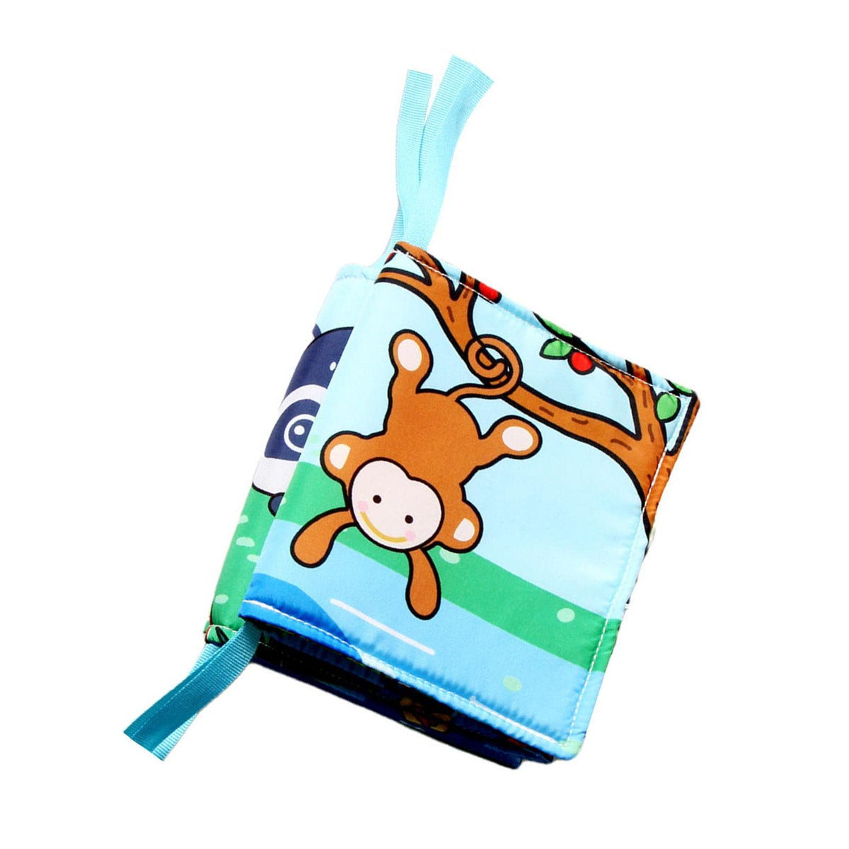 Ilsmysutra Baby Cloth Book Animal Baby Toy Books Soft Infant Early Learning Education Monkey