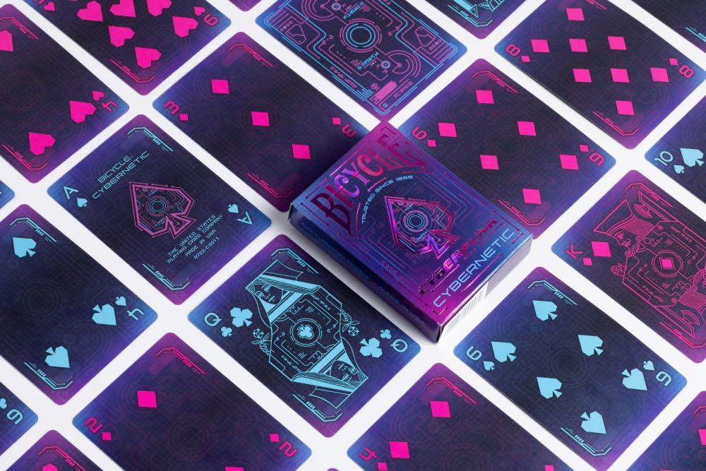 Bicycle Cyberpunk Cybernetic Premium Playing Cards, 1 Deck