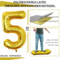 Goer Number 15 Balloons For 15Th Birthday Sweet 15 Party Decorations,42 Inch Jumbo Foil Helium 51 Balloons For 51St Birthday Party Decoration (Gold)