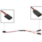DYWISHKEY 30cm Servo Remote Control 1 to 2 Y Cables, Male to Female (5 PCS)