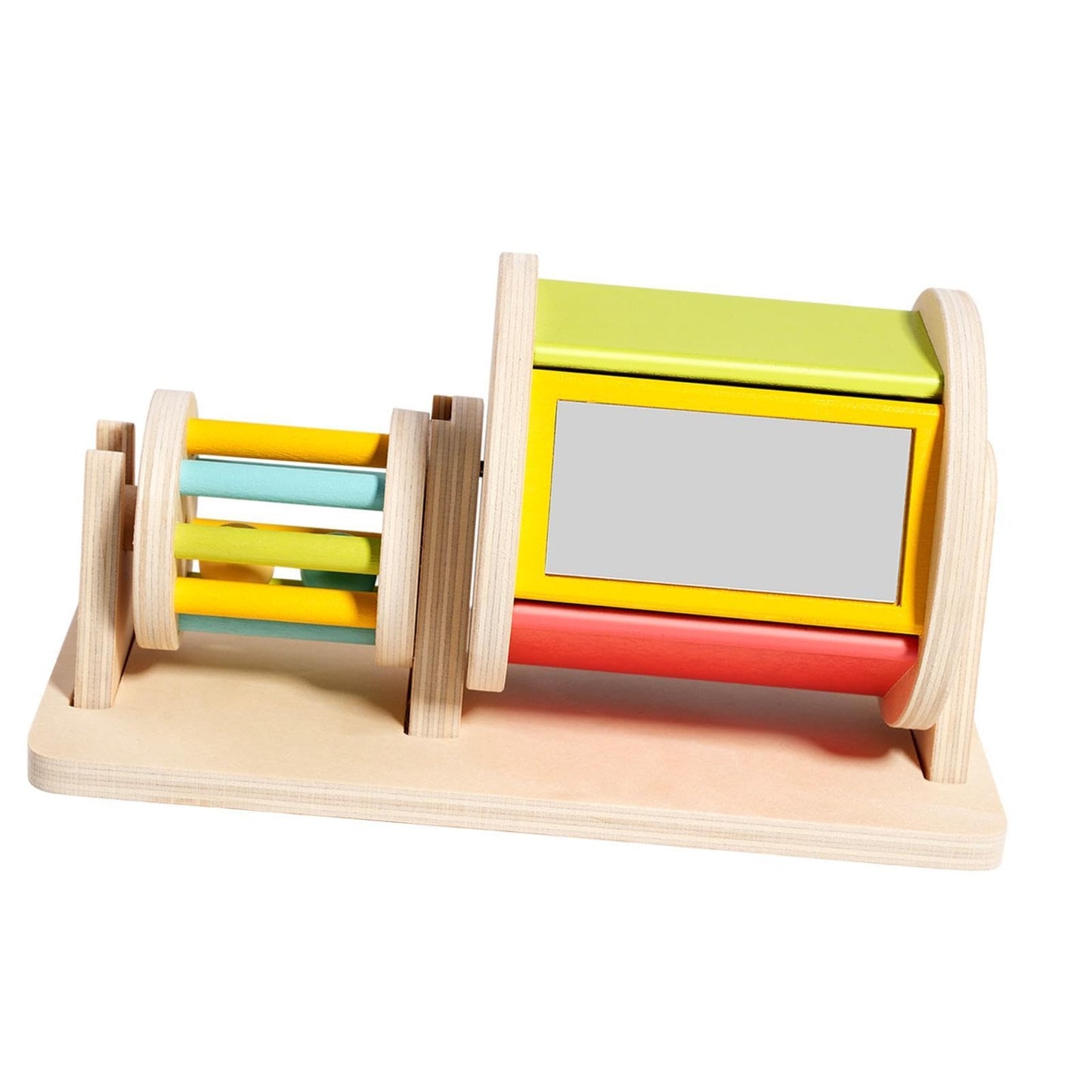 Atorse Montessori Rotating Drum Rolling Textile Drum For Infant 612 Month Children